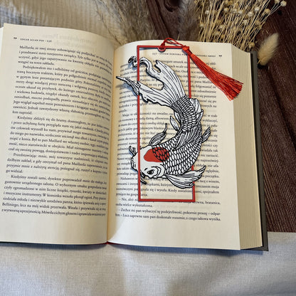 CRIMSON KOI - Zakładka 3D do książki